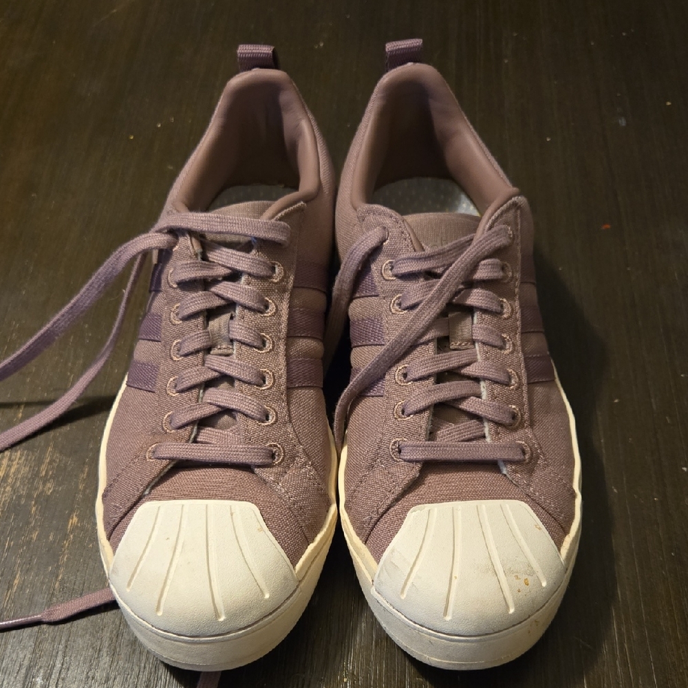 adidas Women's Sneakers in Purple and Cream